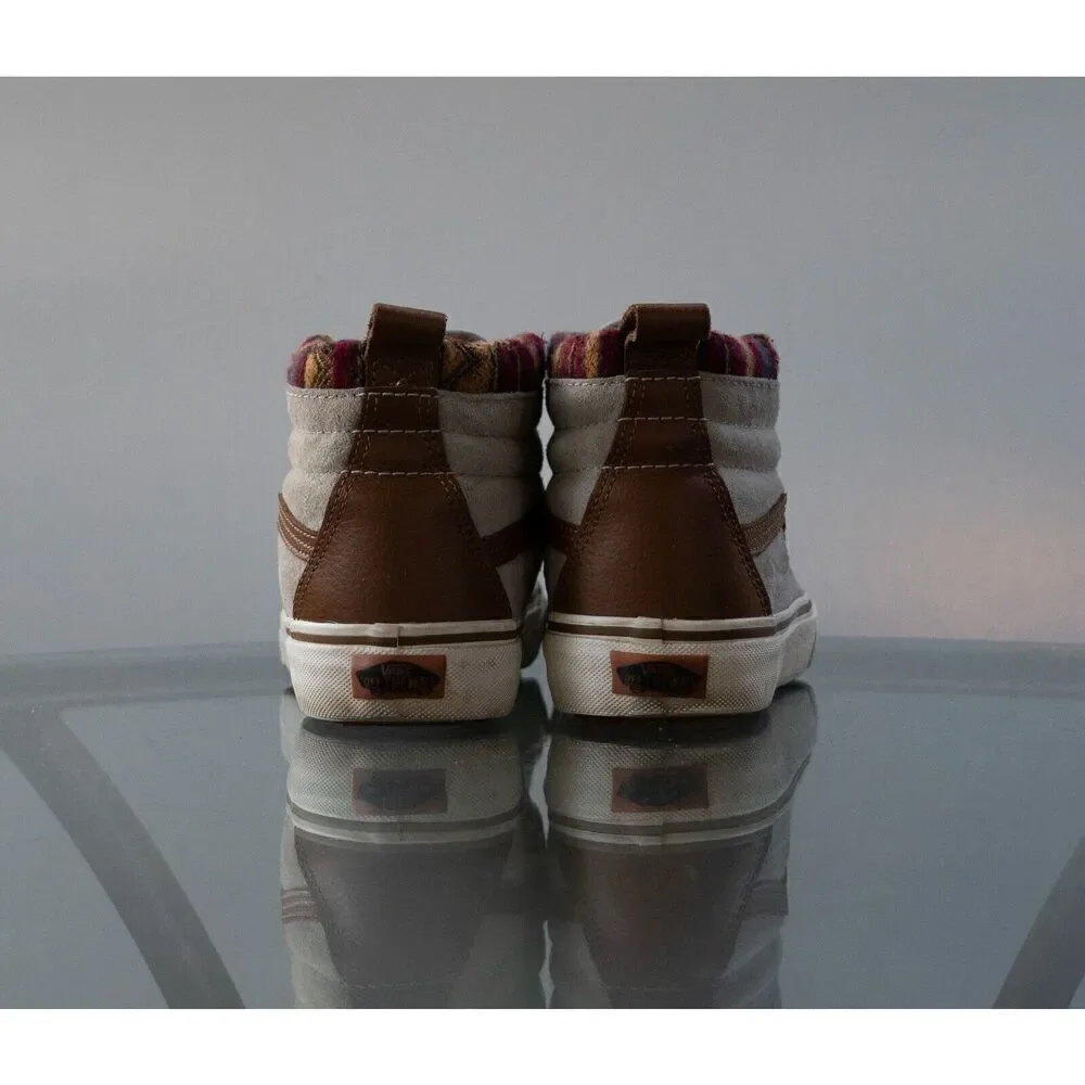 VANS SK8-Hi MTE Scotchgard Gray Tan Suede Hi‎ Top Mens 6.5 / Women 8